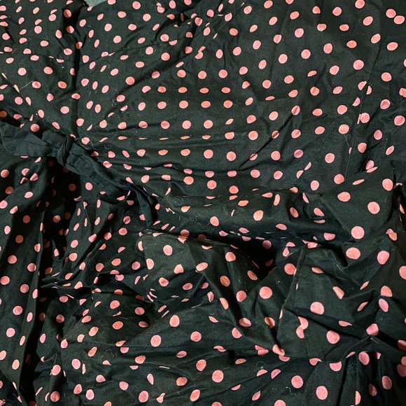 Rockabilly Black and Pink polkadot dress Size 6 - Picture 3 of 6